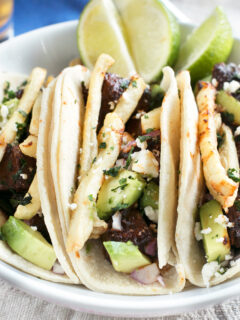 Carne Asada Steak Tacos with Fries Pic