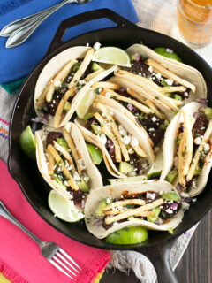 Carne Asada Steak Tacos with Fries Picture
