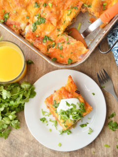 Enchilada Breakfast Casserole Pic