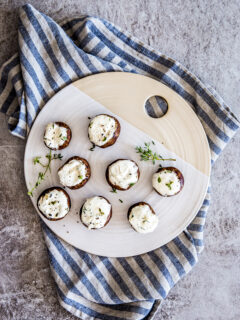 Garlic Herb Goat Cheese Stuffed Mushrooms Pic