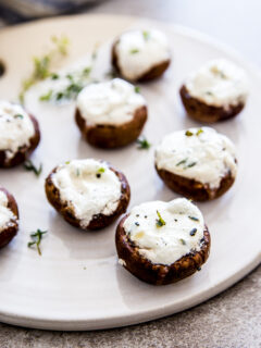 Garlic Herb Goat Cheese Stuffed Mushrooms Picture