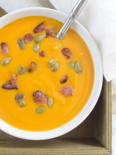Paleo Butternut Squash and Bacon Soup Image