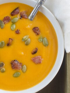 Paleo Butternut Squash and Bacon Soup Photo