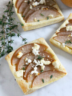 Pear Thyme Feta Tarts Picture