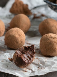 Vegan Spicy Dark Chocolate Avocado Truffles Photo