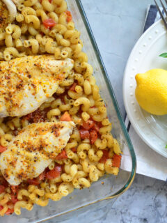 Bruschetta Chicken Baked Pasta Image