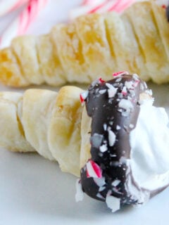 Chocolate Peppermint Cream Horns Photo