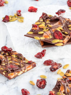 Cranberry Pumpkin Seed Salted Caramel Bark Pic