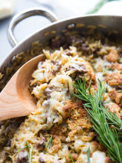 French Onion Skillet Beef Casserole Image
