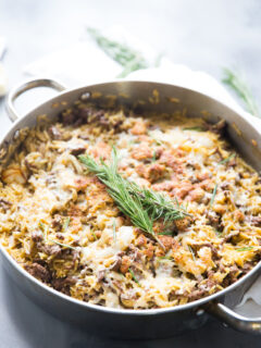 French Onion Skillet Beef Casserole Picture