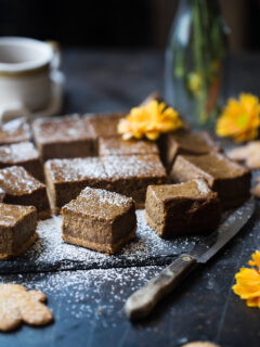 Gingerbread Coffee Vegan Cheesecake Bars Image