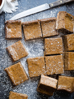 Gingerbread Coffee Vegan Cheesecake Bars Photo