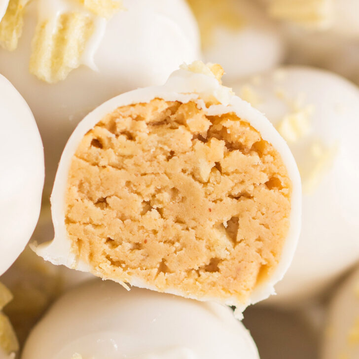 Potato Chip White Chocolate Buckeyes Photo