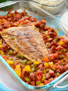Baked Cajun Mahi-Mahi Dinner Image