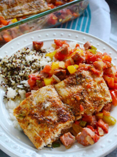 Baked Cajun Mahi-Mahi Dinner Pic