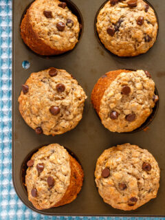 Chocolate Chip Banana Oatmeal Muffins Pic