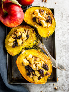 Cranberry Apple Stuffed Acorn Squash Image