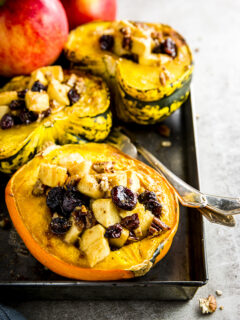 Cranberry Apple Stuffed Acorn Squash Pic