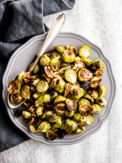 Cranberry Pecan Roasted Brussels Sprouts Image