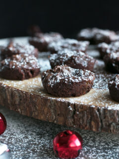 Double Chocolate Avocado Peanut Butter Brownie Bites Image