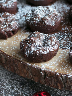Double Chocolate Avocado Peanut Butter Brownie Bites Photo