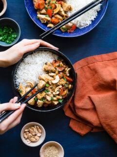 Easy Paleo Cashew Chicken Stir Fry Image