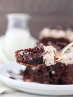 Mocha Oreo Poke Cake Picture