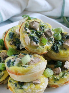 Spinach Mushroom Quiche Bites Image