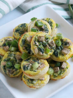 Spinach Mushroom Quiche Bites Photo