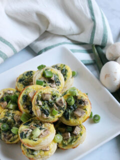 Spinach Mushroom Quiche Bites Picture