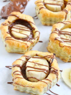 Banana Nutella Puff Pastry Cups Image