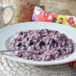 Blueberries and Cream Oatmeal Photo