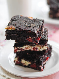 Chocolate Cherry Cheesecake Bars Pic