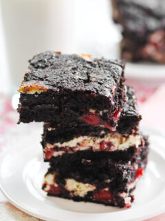 Chocolate Cherry Cheesecake Bars Picture