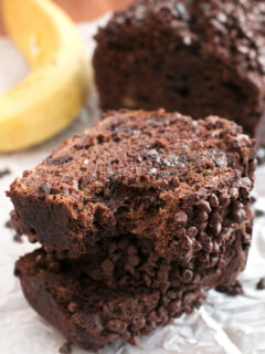 Double Chocolate Avocado Banana Bread Image