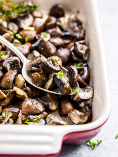 Garlic Butter Baked Mushrooms Image