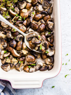 Garlic Butter Baked Mushrooms Pic