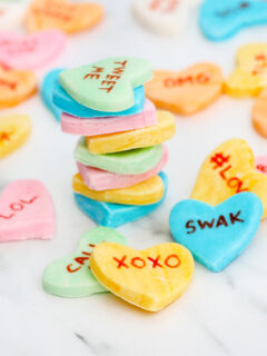 Homemade Conversation Hearts Picture