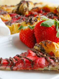 Puff Pastry Chocolate Strawberry Galette Image