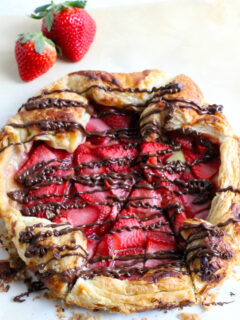 Puff Pastry Chocolate Strawberry Galette Picture
