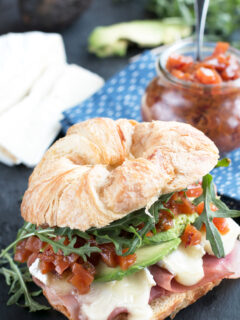 Avocado Prosciutto Brie Sandwiches Image