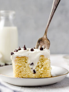 Cannoli Poke Cake Photo