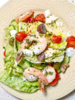 Mediterranean Shrimp Wedge Salad Picture