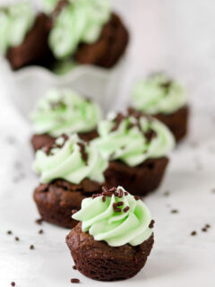 Mint Chocolate Brownie Bites Image