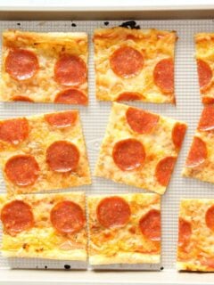 Puff Pastry Pepperoni Pizza Photo