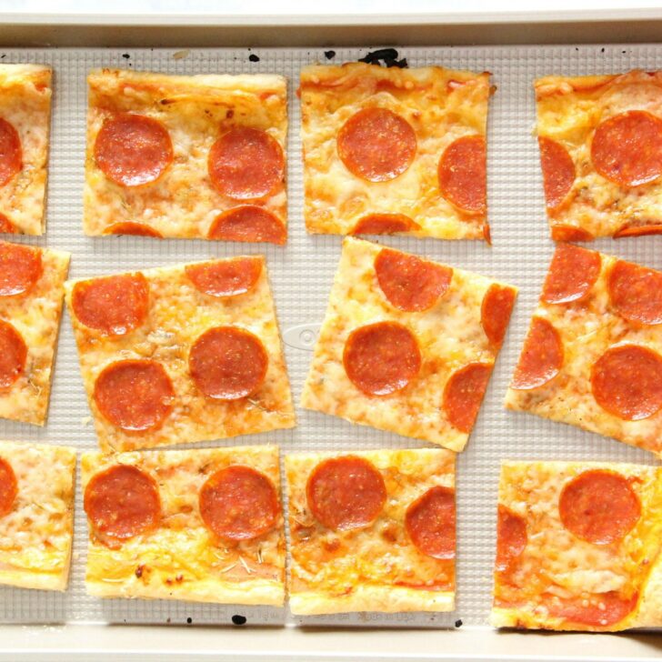 Puff Pastry Pepperoni Pizza Photo