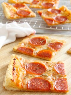 Puff Pastry Pepperoni Pizza Pic