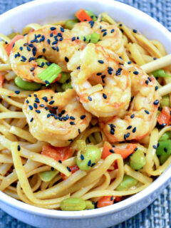 Sesame Shrimp Noodles Picture