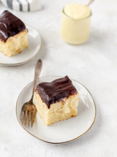 Boston Cream Pie Poke Cake Picture