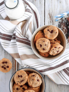 Mini Chocolate Chip Peanut Butter Cookie Cups Image